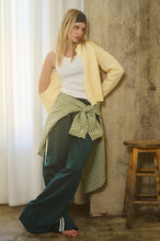 Load image into Gallery viewer, Essential Button Down Cardigan Top: Butter / L
