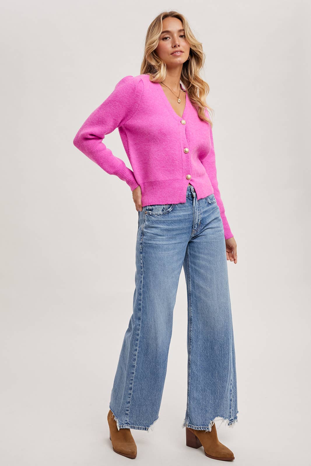Barbie Cozy Pink Cardigan – Estelle&Bea Boutique