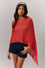 Load image into Gallery viewer, MULTI-WAYS TO WEAR SWEATER PONCHO: NAVY / XS
