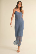 Load image into Gallery viewer, Blue Crochet Dress
