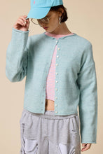 Load image into Gallery viewer, Essential Button Down Cardigan Top: Butter / L

