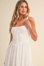 Load image into Gallery viewer, White Seersucker Coastal Dress

