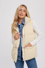 Load image into Gallery viewer, Denim Puffer Vest
