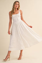 Load image into Gallery viewer, White Seersucker Coastal Dress
