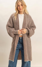 Load image into Gallery viewer, Herringbone Sweater Cardigan
