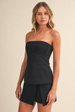 Load image into Gallery viewer, PEPLUM TOP AND SLIT MINI SKORT
