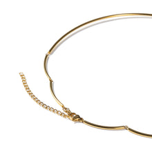 Load image into Gallery viewer, 18K Gold Oval Crystal Collar Necklace
