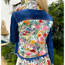 Load image into Gallery viewer, Summer Flowers Denim Jacket
