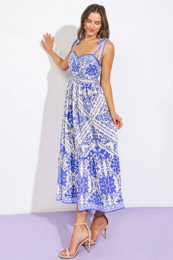 Santorini Blue Dress – Estelle&Bea Boutique