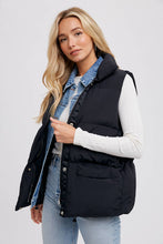 Load image into Gallery viewer, Denim Puffer Vest
