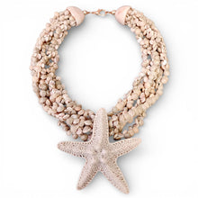 Load image into Gallery viewer, Chunky Beaded Starfish Necklace | Summer Statement Jewelry
