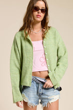 Load image into Gallery viewer, Essential Button Down Cardigan Top: Butter / S
