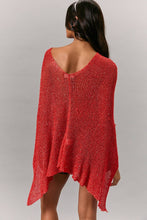 Load image into Gallery viewer, MULTI-WAYS TO WEAR SWEATER PONCHO: NAVY / XS
