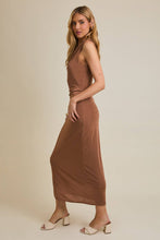 Load image into Gallery viewer, COWL NECK SLEEVELESS MAXI DRESS
