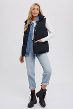 Load image into Gallery viewer, Denim Puffer Vest
