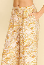 Load image into Gallery viewer, HIGH-WAISTED WIDE LEG SEASHELL PANTS - 4748BJ: Blue / S
