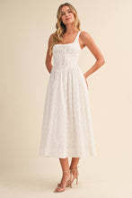 Load image into Gallery viewer, White Seersucker Coastal Dress
