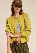 Load image into Gallery viewer, Essential Button Down Cardigan Top: Butter / L

