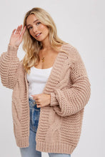 Load image into Gallery viewer, Olive You Cable Knit Cardigan
