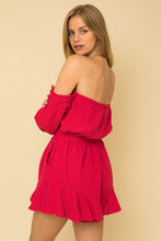 Load image into Gallery viewer, Poppy Red Romper
