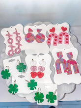 Load image into Gallery viewer, Matte Shamrock Earrings
